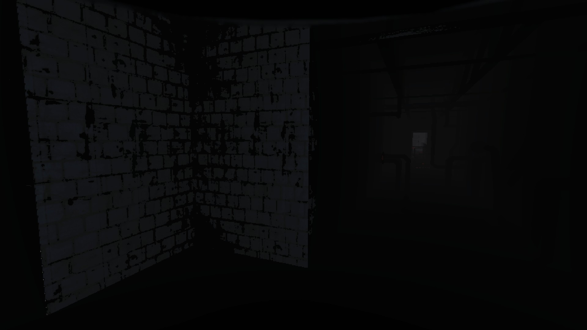 A long, dark hallway.